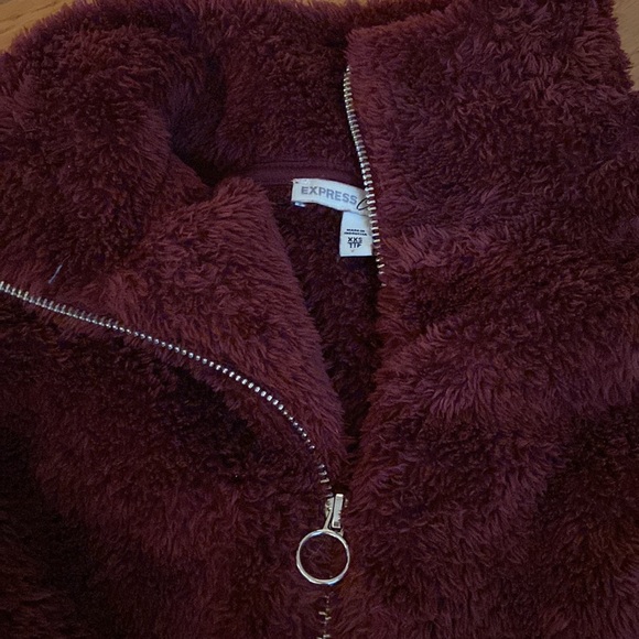 ❤️ EXPRESS Oversized sherpa pullover - Picture 3 of 4